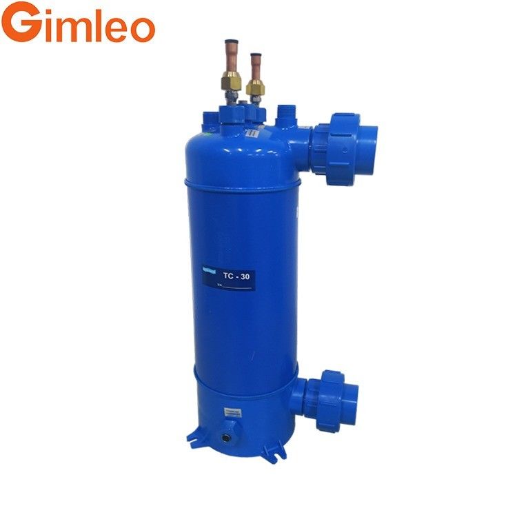 10.5KW PVC Shell Θερμοανταλλάκτη θαλάσσιου νερού Κοντενσέρ MHTA-3 1 έτος εγγύηση