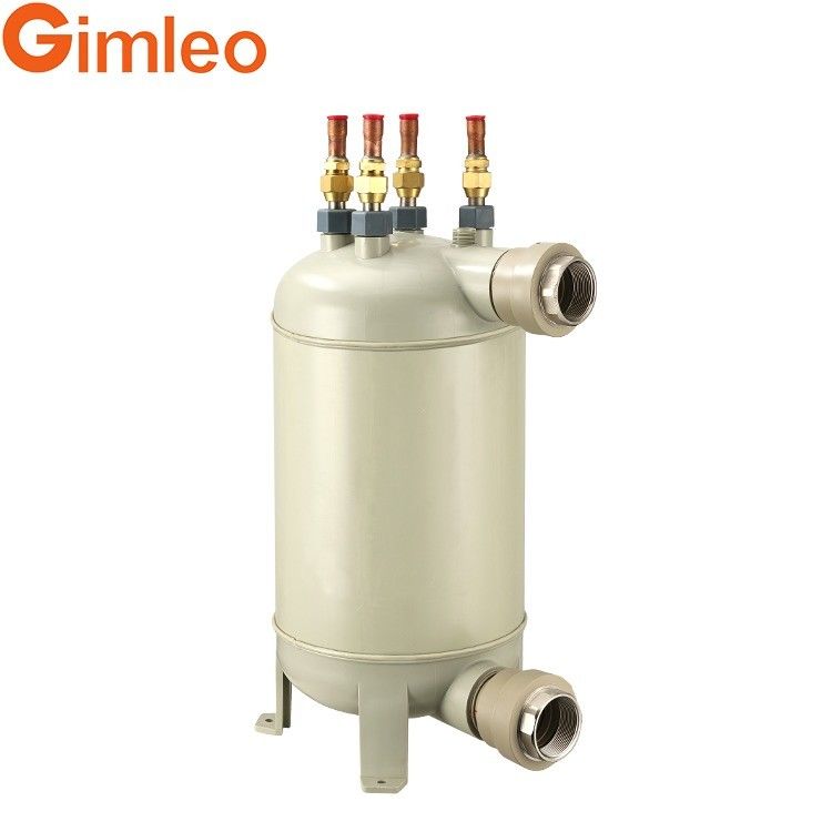 Υψηλής θερμοκρασίας PPR Shell Titanium Heat Exchanger HTS-5 τύπου Α για θερμαντήρες ατμοειδών
