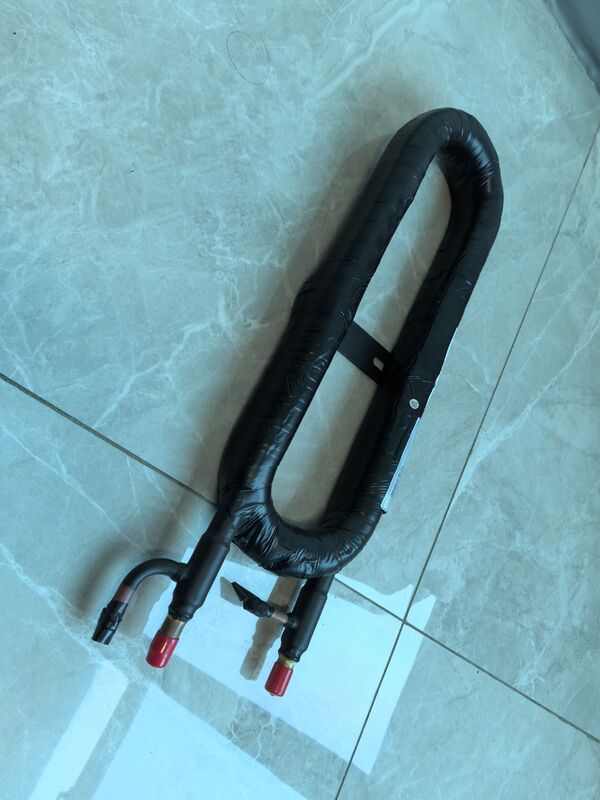 Χάλυβα από ανοξείδωτο χάλυβα HVAC κοαξιώδης εναλλάκτης θερμότητας που προσφέρει 3 4 ίντσες σύνδεση νερού συμβατό με διάφορες εγκαταστάσεις HVAC