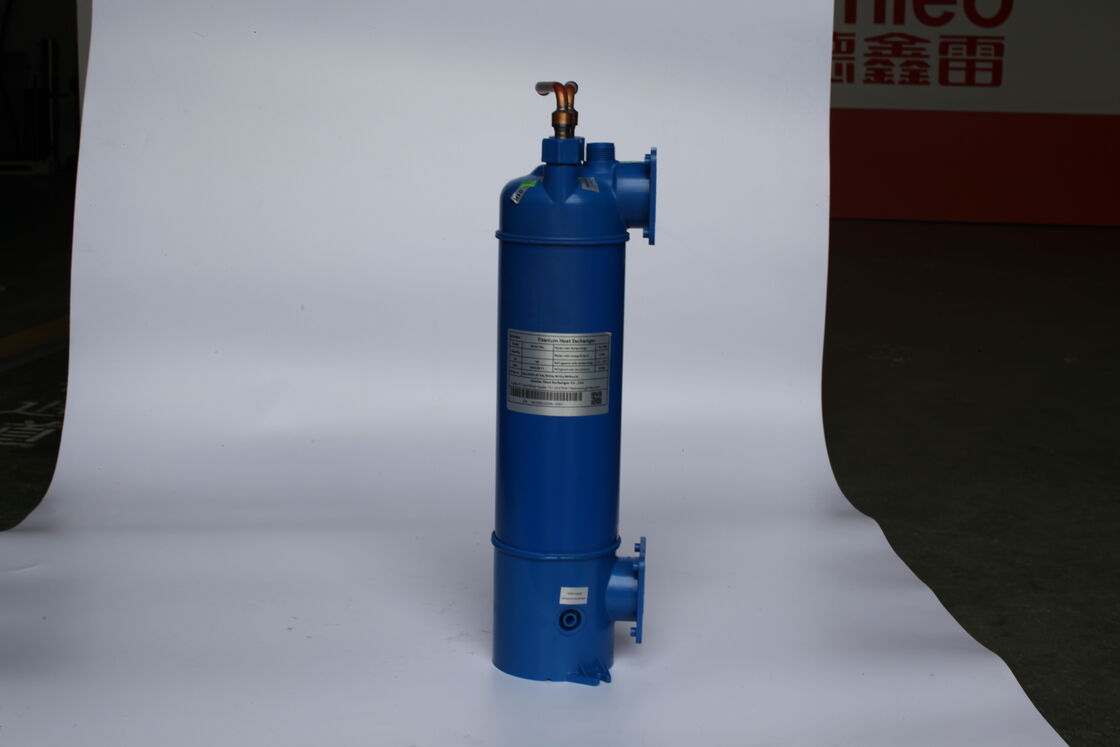 Εναλλάκτης θερμότητας τιτανίου για θέρμανση και ψύξη, σχεδιασμένος για θερμοκρασίες μεταξύ 0 και 40 βαθμών Κελσίου με χαμηλές απαιτήσεις συντήρησης