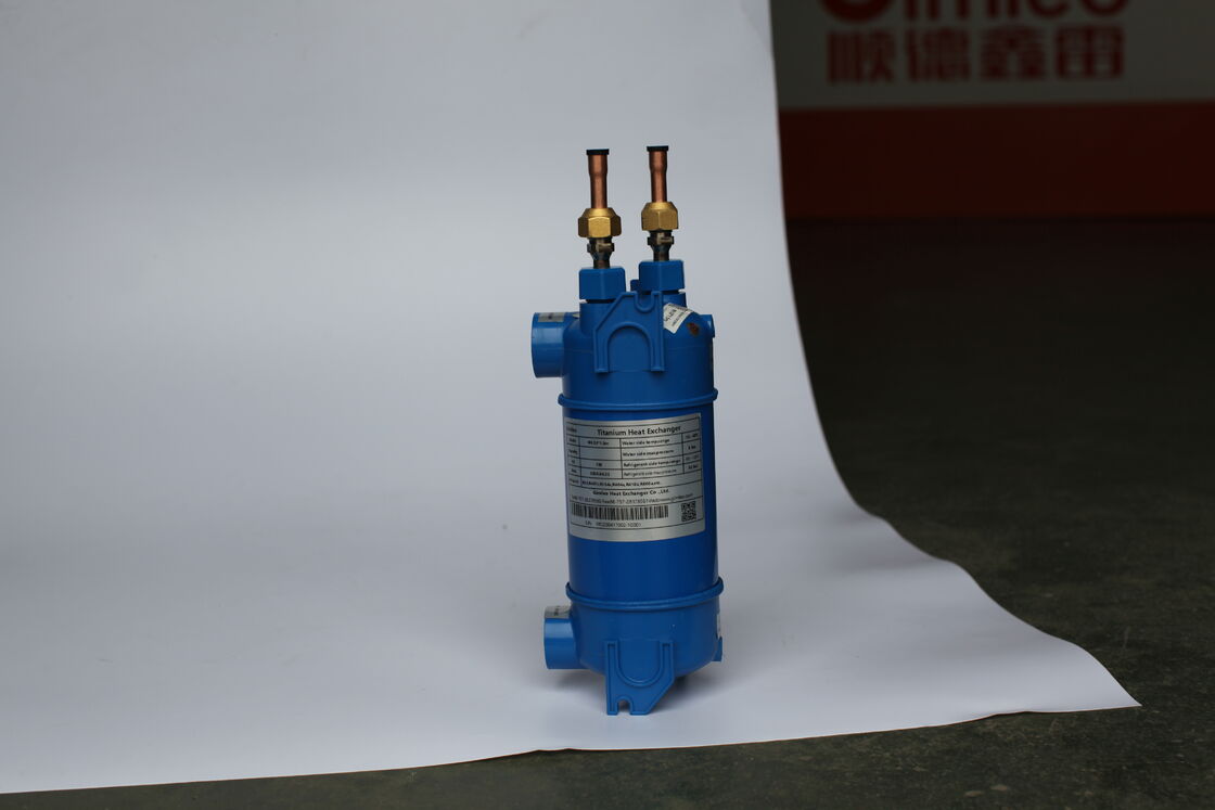 Εναλλάκτης θερμότητας τιτανίου για θέρμανση και ψύξη, σχεδιασμένος για θερμοκρασίες μεταξύ 0 και 40 βαθμών Κελσίου με χαμηλές απαιτήσεις συντήρησης
