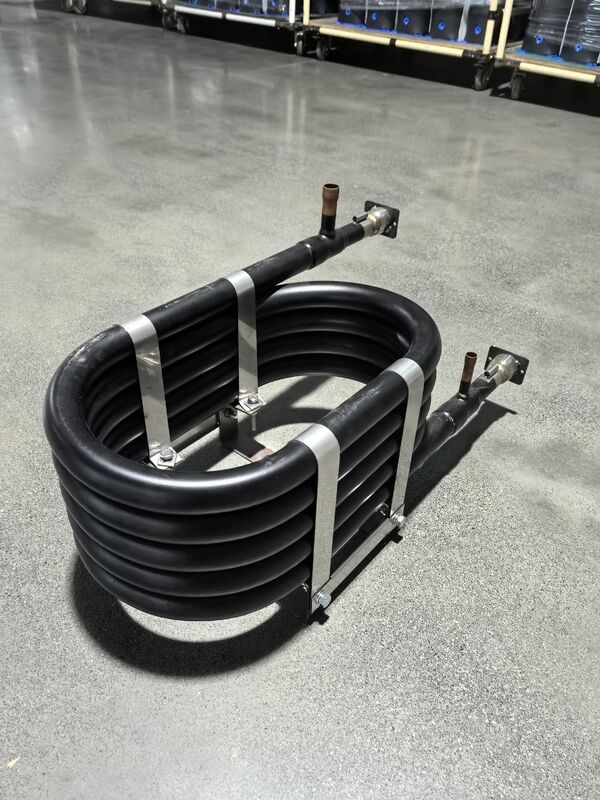 Υψηλής απόδοσης κοακσιαλός εναλλάκτης θερμότητας με μέγιστη πίεση 4,2 MPA και επιλογές χαλκού τιτανίου από ανοξείδωτο χάλυβα